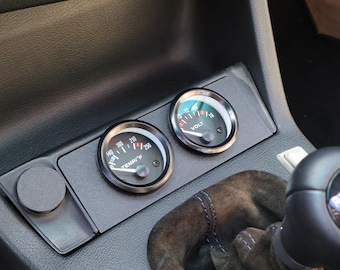 Soporte para indicador de eliminación del cenicero delantero BMW E30 E28 E24 (2 x 52 mm) - Compatible con todos los modelos BMW E30