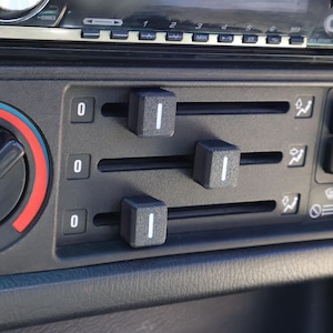 Juego de 3 botones de control de las aletas de ventilación del sistema HVAC de BMW E30 Reemplaza 64111375674