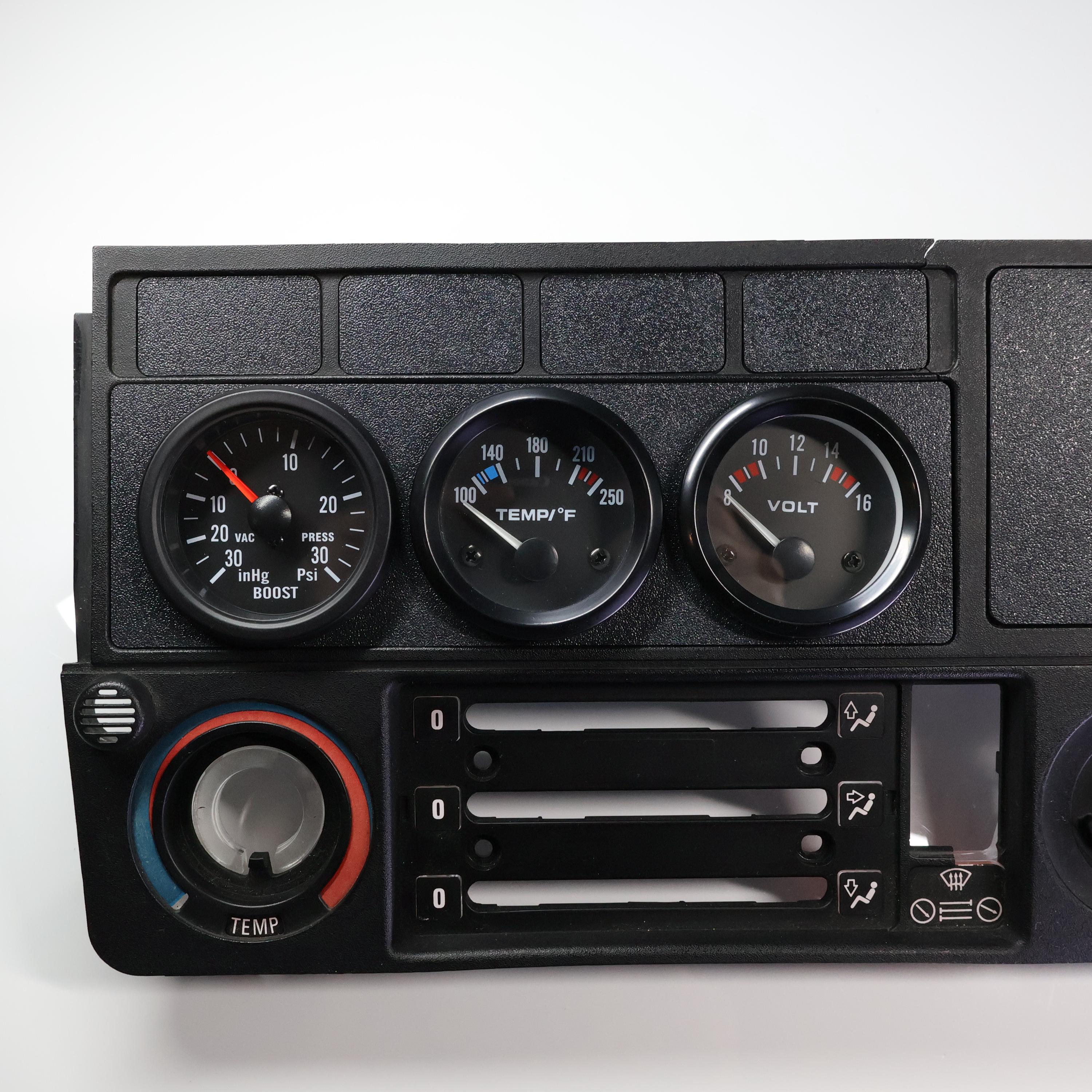 BMW E30 52 mm Gauge Mount Radio Delete Panel Platte - Passend für alle BMW E30 Modelle