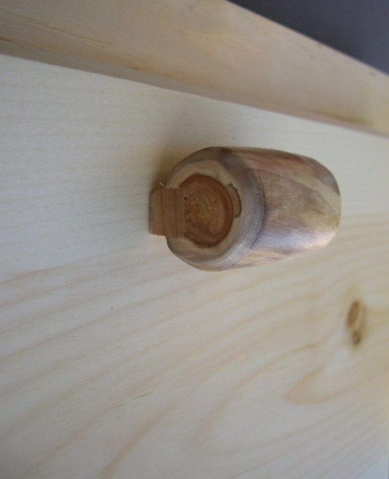 Wood Knob Rustic Log Bathroom Knobs and Pulls Kitchen Etsy
