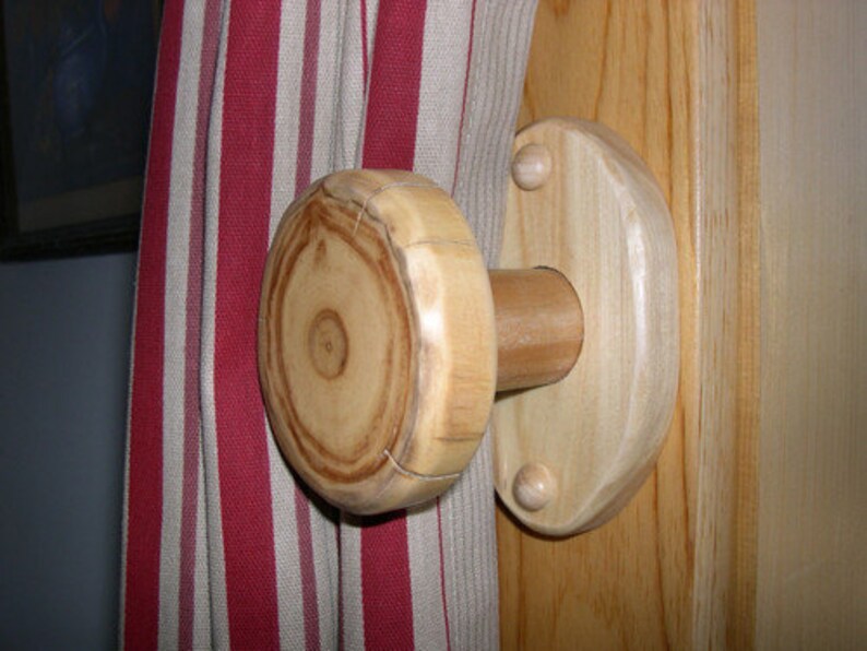 Curtain Holdbacks/ Curtaintiebacks 1 Pr Rustic Log Decor Etsy