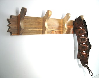 Coat Rack - Rustic Coat Rack - Farmhouse Entryway - Distressed Wood - Unique Wood Hook for Hanging - Coat Wall Rack - Rustic Entry Wall Rack