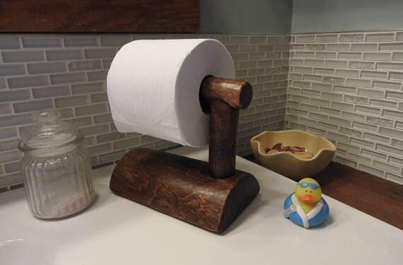 Toilet Paper Holder Countertop Horizontal Toilet Paper Etsy