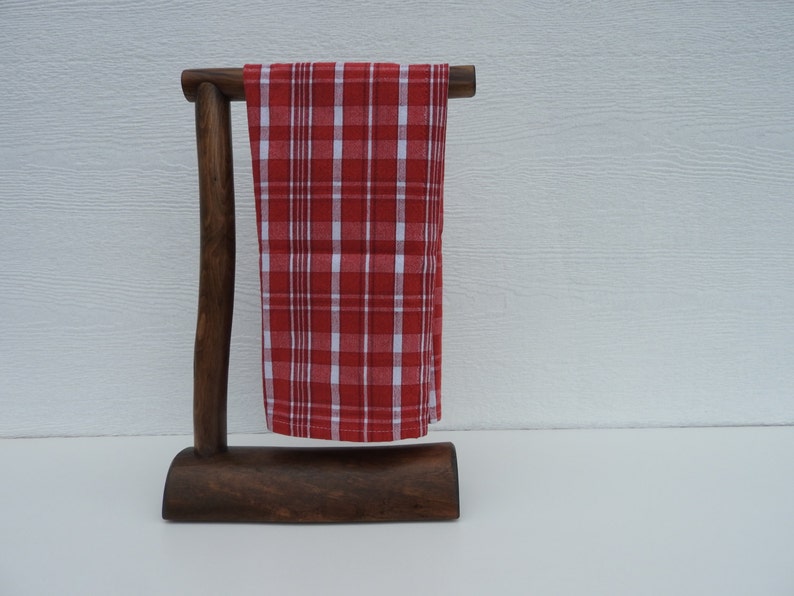Countertop Log Hand Towel Holder Espresso Finish Towel Etsy