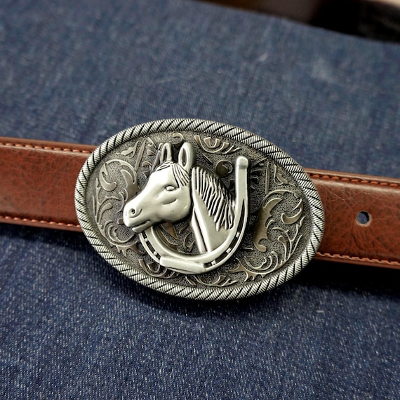 New silver Western Rodeo Horse belt buckle Accessories | New Silver Western Rodeo Horse Belt Buckle  main image 3