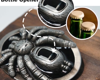 Spider Belt Buckle Bottle Opener: Vintage Rockabilly Cowboy Accessory