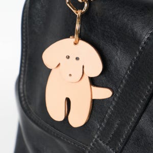 Handgefertigte Leder Hunde Anhänger, Benutzerdefinierte Taschen Accessoire Geschenk, Taschenanhänger für Studenten, Benutzerdefinierte Hundehalsbänder, Geschenk für Hunde