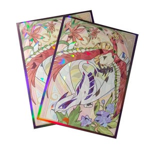 Protecteur de carte en aluminium Lugia Ho oh sur mesure, 60 pièces, taille standard