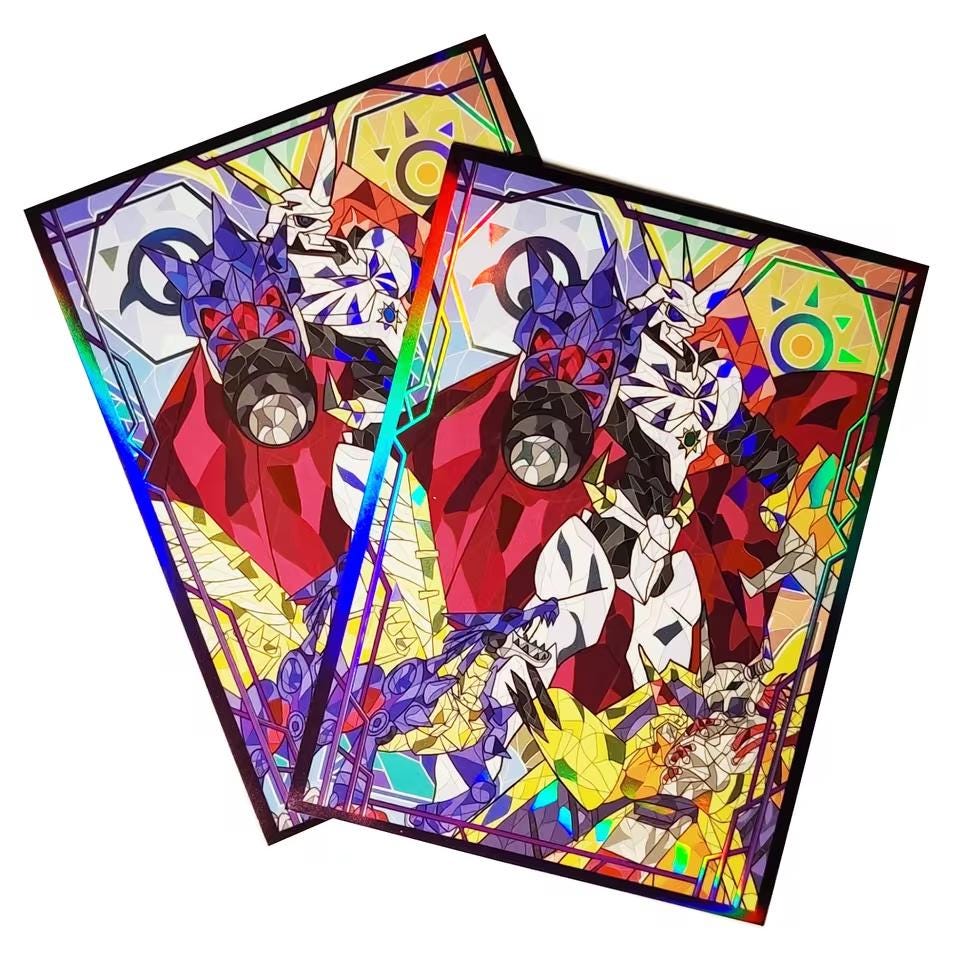 Custom Made Omnimon Card Protector 60pcs Standard Size - Etsy