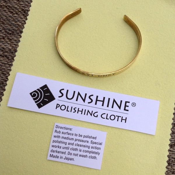 The Sunshine Cleaning Cloth for Jewelry Polishing . Tarnish Remover . Polishing Cloth . Jewelry Cleaner . Tatum Bradley & Company