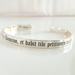 8&quot; Solid Sterling Silver Cuff Bracelet . Solid Silver Men&#39;s Bracelet Gift for Him . Gift for Husband . Design Your Own Bracelet