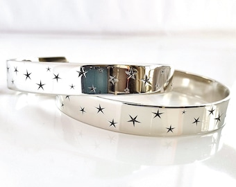 30th Birthday . 50th Birthday Gift . 40th 50th 60th Birthday Gift for Her . Birthday Jewelry . Bracelet Covered in Stars