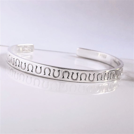 Chaîne Et Bracelet En Argent Massif Forme Fer à Cheval Porte-bonheur - Occasion