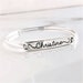 Sterling Silver Swingtop Name Bracelet . Name Jewelry . Gift for Her . Personalized Bracelet . Engraved Name Bracelet . Natalie . Ruby 