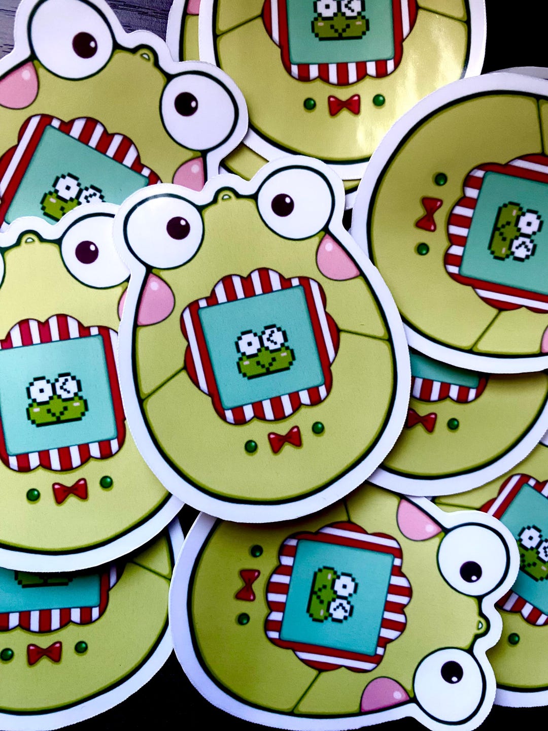 Cute Ropi Tamagotchi Frog Sticker | Kawaii 90's Style - Etsy