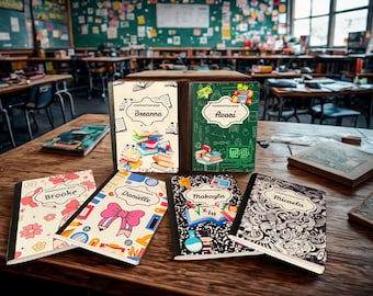Cahier de composition personnalisé - Journaux personnalisés pour élèves et enseignants