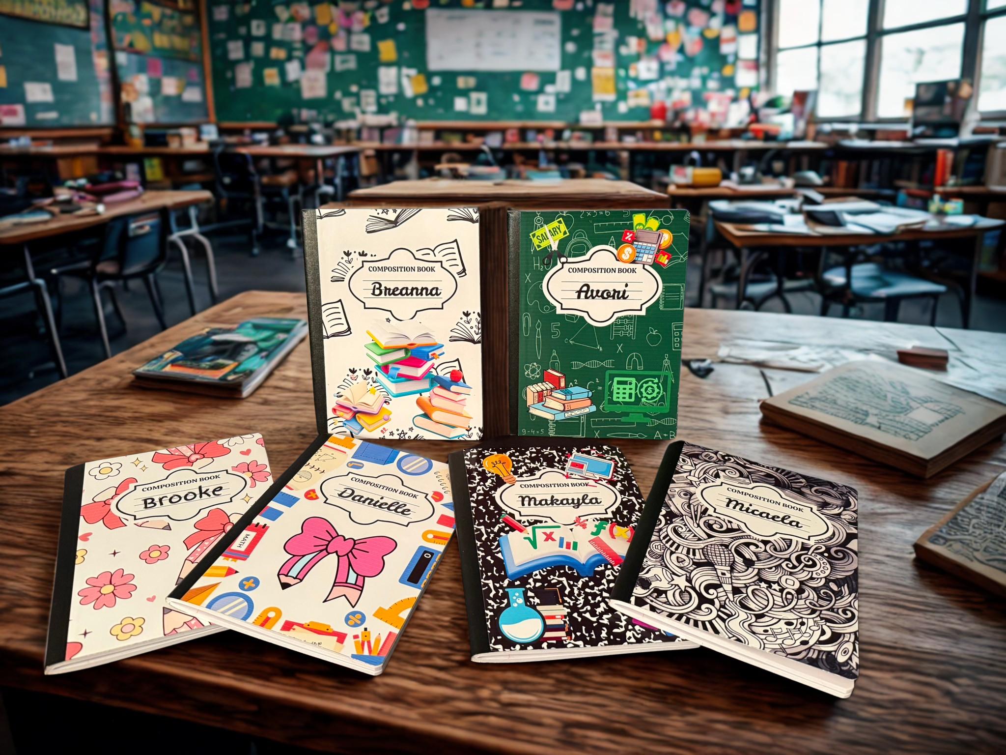 Personalized Composition Notebook - Custom Student & Teacher Journals ...