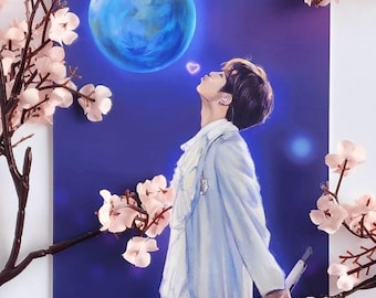 5x7 Moon Jin Art Print