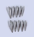 Edgy Chrome Silver Stiletto Press-On Nails - Long Pointed Metallic Fake Nails for a Bold Punk & Y2K Aesthetic - Fantastic nails product logo