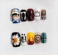 G-Dragon Press on nails cute design | Summer press on nails | Almond  Bow Press Ons Elegant Gdragon Cute Design product logo