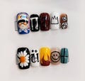 G-Dragon Press on nails cute design | Summer press on nails | Almond  Bow Press Ons Elegant Gdragon Cute Design product logo
