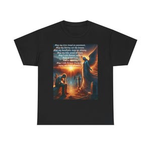 T-shirt de prière pour motard, chemise pour amateur de moto, t-shirt unisexe, haut en coton épais, cadeau de motard, vêtement religieux