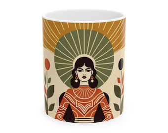 Retro 1950s Style Ceramic Mug | 11oz 15oz