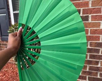 Green  Clack Fan: Boots On Ground Line Dancing