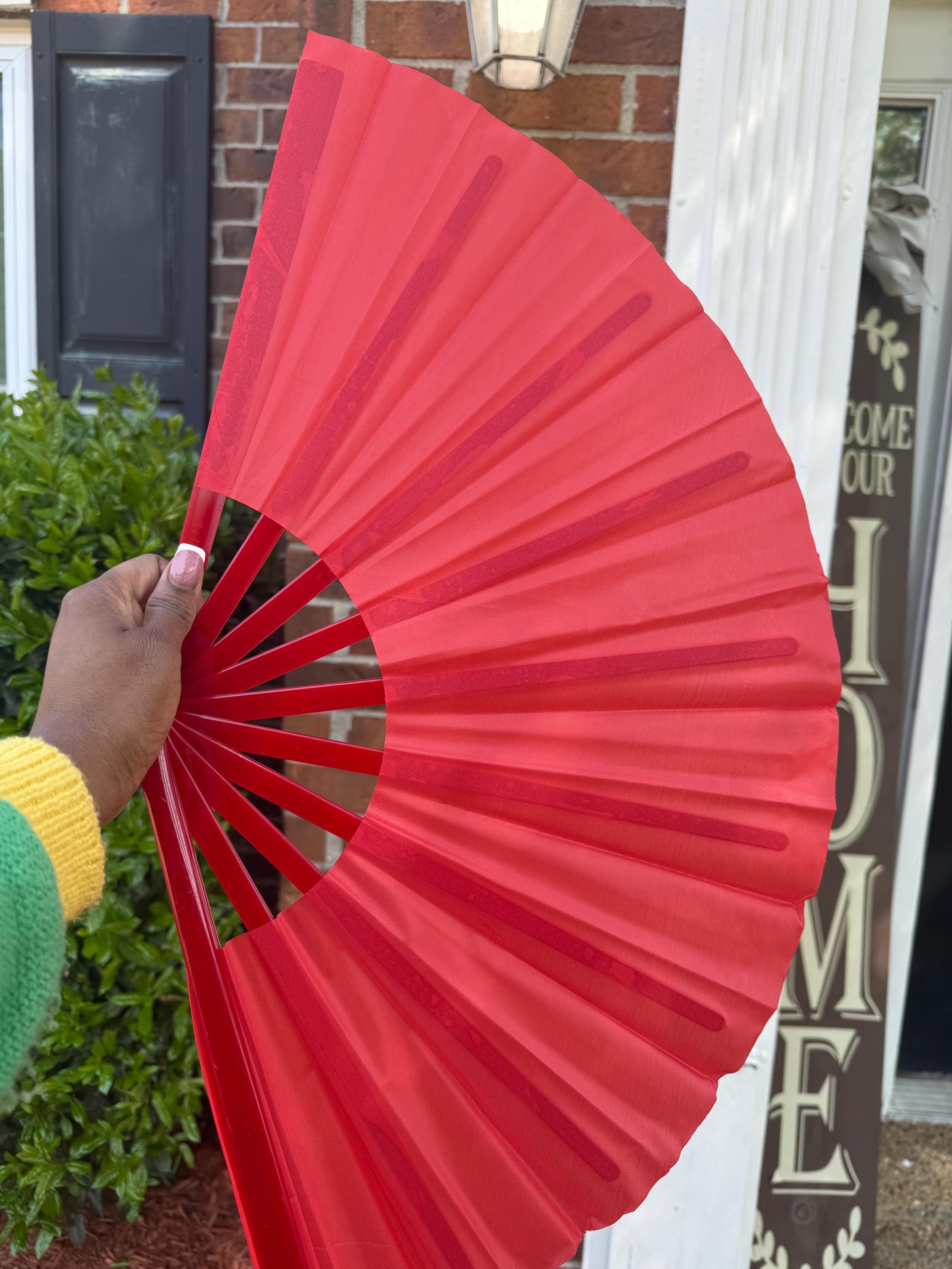 Boots On Ground Line Dancing Hand Fan - Purple Clack Fan, Solid