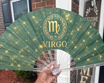 Virgo Zodiac Folding Fan – Clacking Hand Fan