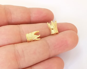 12x8 mm 4 Gold Plated Cone Findings G3607