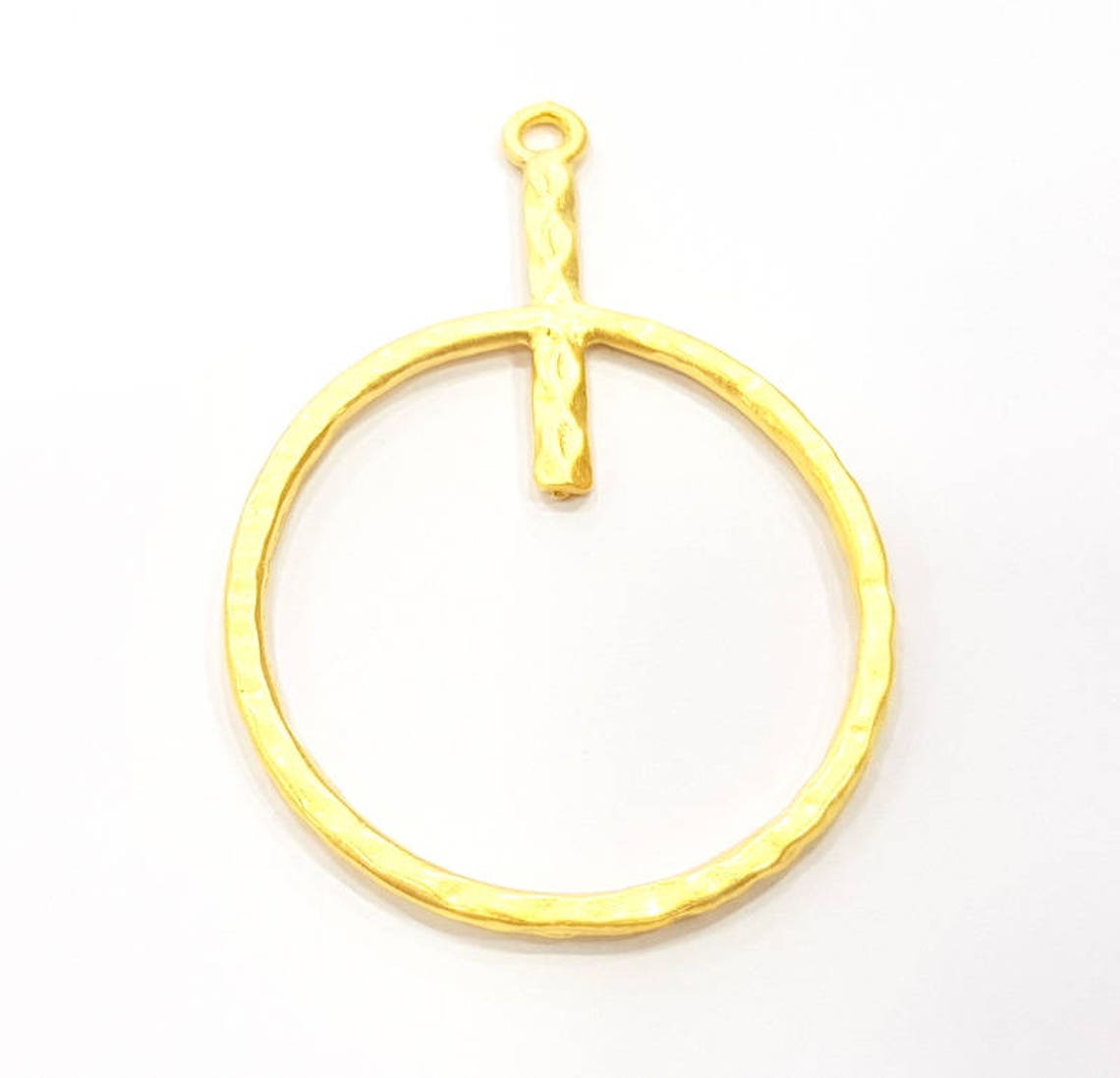 Gold Charm Gold Plated Charms 53x37mm G9431 Etsy