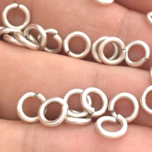 Antique Silver Plated Brass Strong jumpring ,Findings (6 mm) G3771