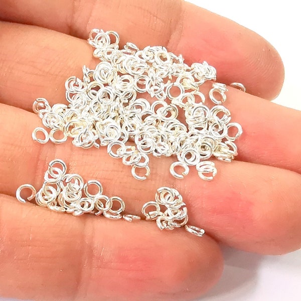 Sterling Silver Jumpring (3,8mm - 20 Gauge) Strong Jumpring 925 Silver Findings G30024