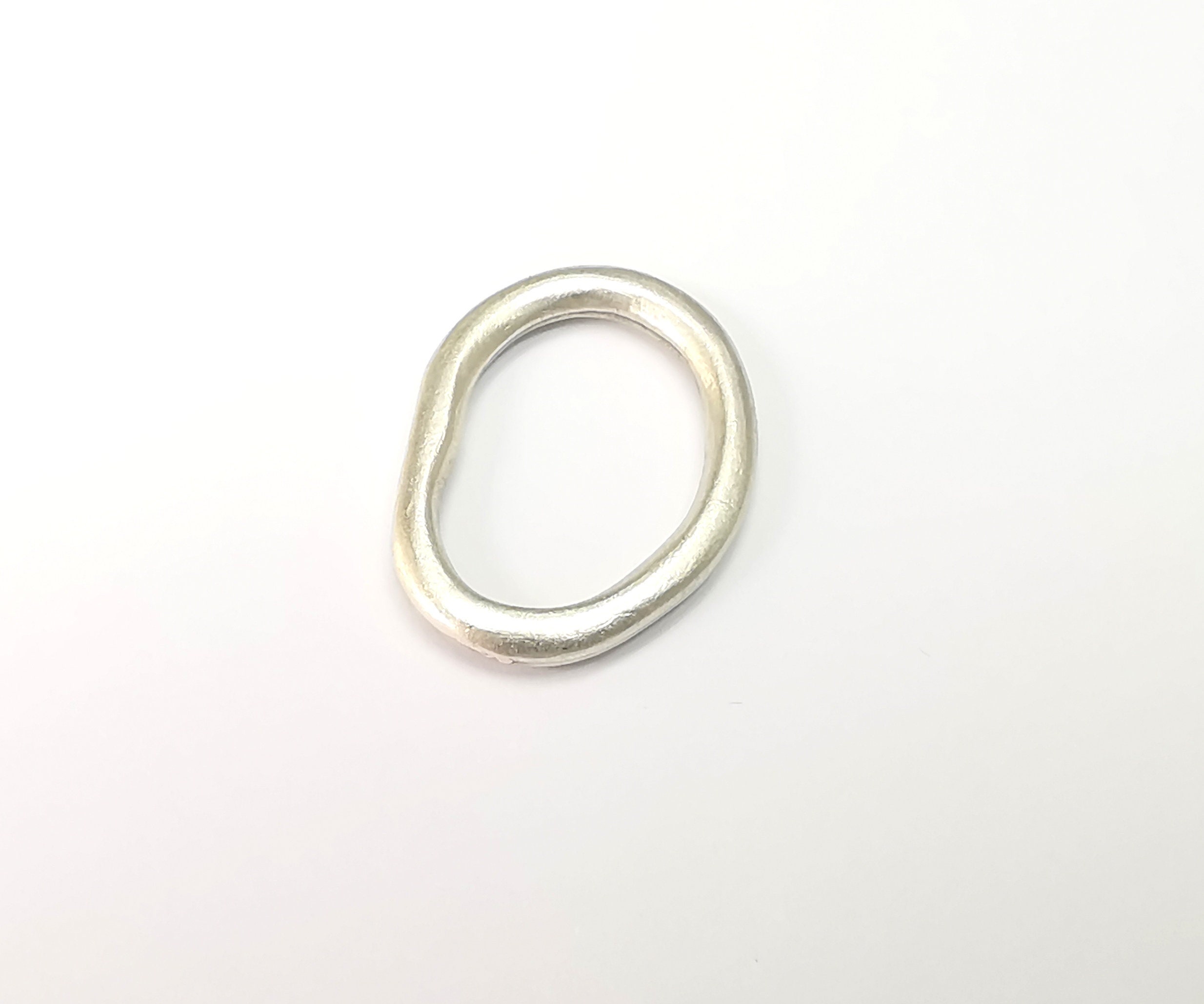 Organic Shape Amorphous Ring Connector Charms Antique Silver Plated ...