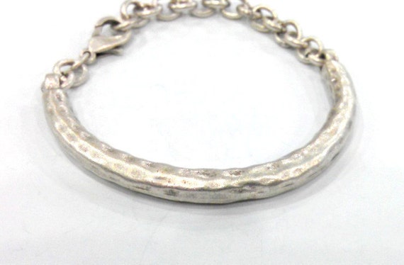 Sterling Silver Double-Hook Bangle Bracelet Component - RioGrande |  Handmade copper bracelet, Bracelet components, Silver jewelry handmade
