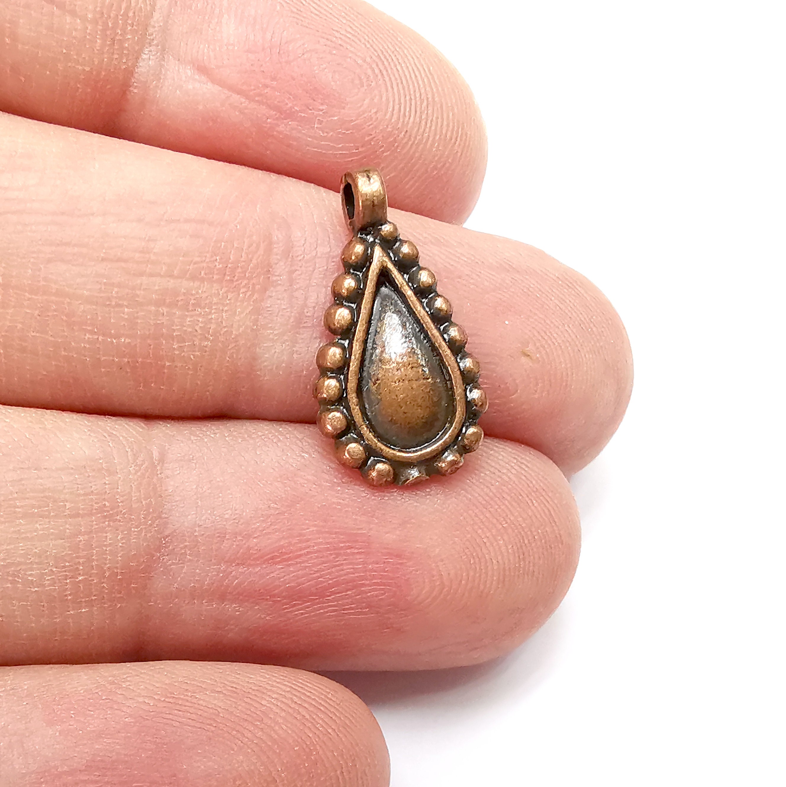 Drop Charms Antique Copper Plated Charms (20x10mm) G34458 - Etsy