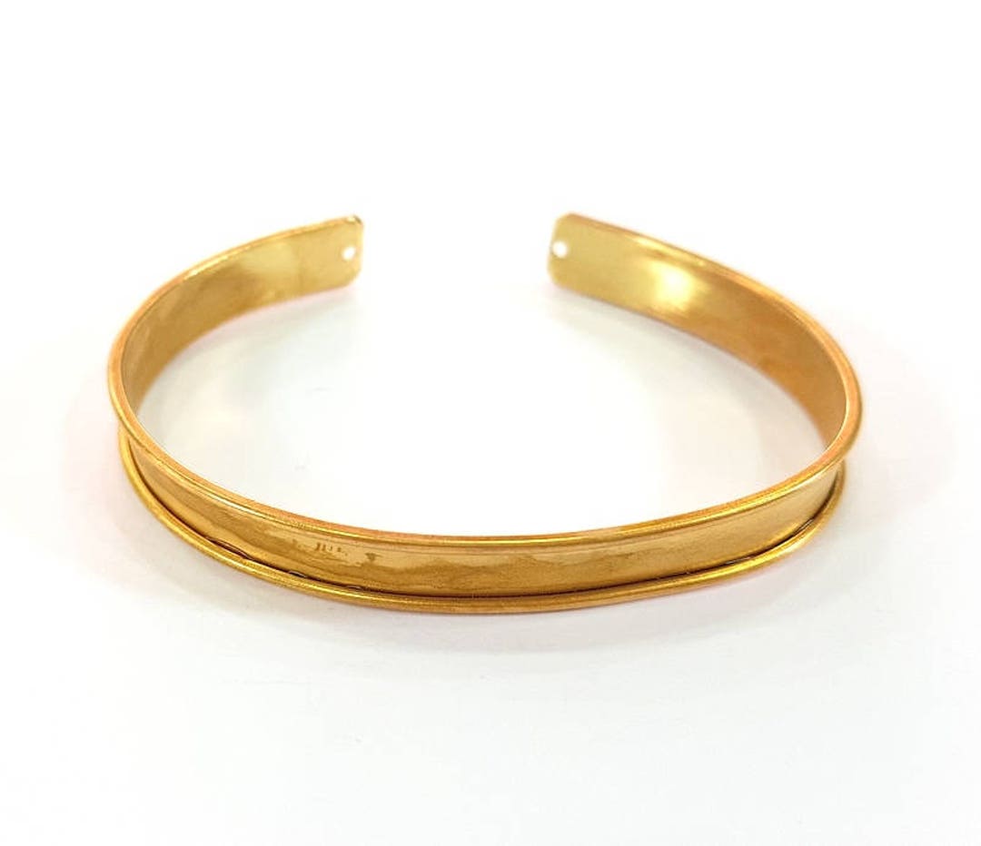 Raw Brass Bracelet Blanks Cuff Blanks Adjustable Bracelet Blank 8mm