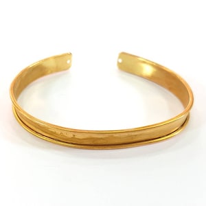 Raw Brass  Bracelet Blanks Cuff Blanks Adjustable Bracelet Blank ( 8mm ) G7780