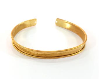 Raw Brass  Bracelet Blanks Cuff Blanks Adjustable Bracelet Blank ( 8mm ) G7780