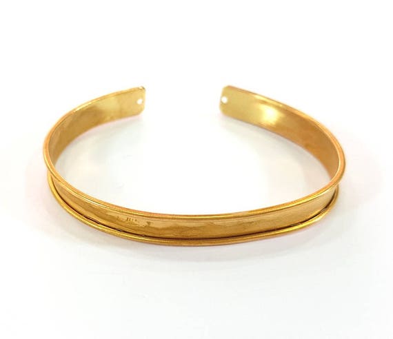 Raw Brass Bangle Blanks Bracelet Blanks Cuff Blanks Adjustable | Etsy