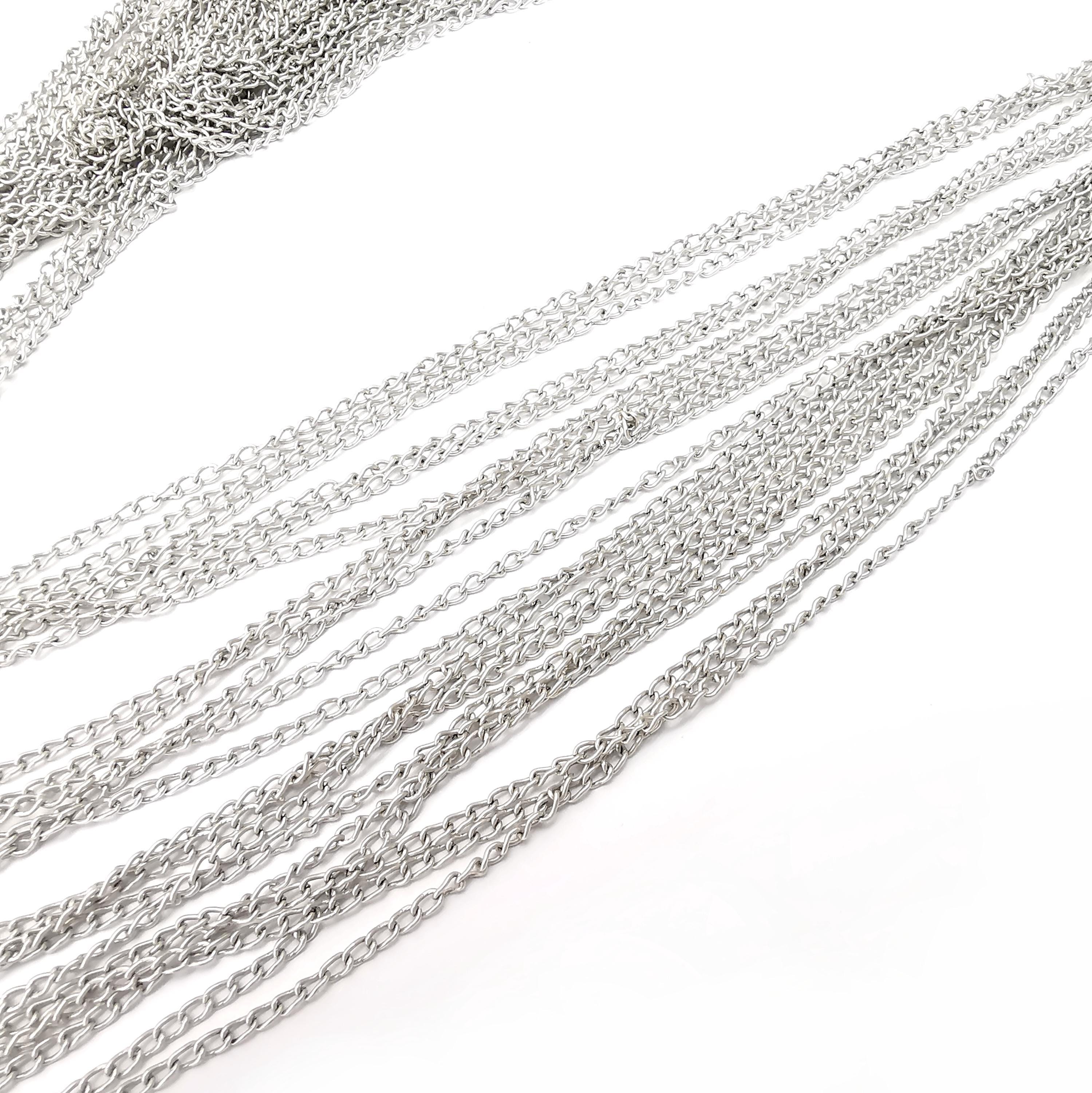 Antique Silver Oval Cable Chain (2mm) Antique Silver Plated
