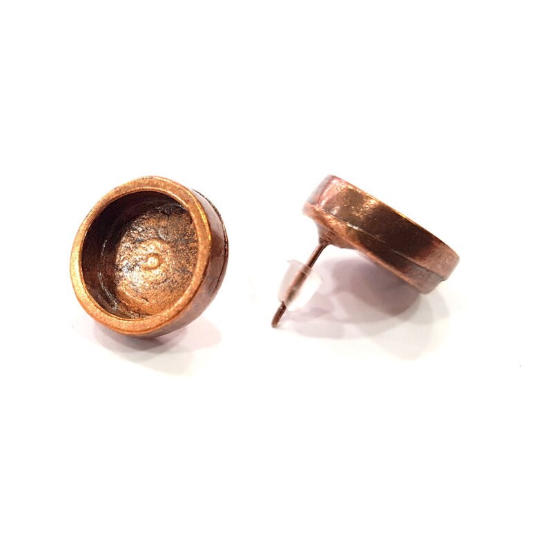 Earring Blank Base Settings Copper Resin Blank Cabochon Base Etsy