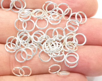 Solid Sterling Silver Jumpring (7,5mm) (Thickness 1mm - 18 Gauge) 925 Silver Jumpring Findings G30098