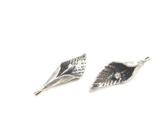 Antique Silver Charms  Flower Charms ( 28x9mm ) G9642