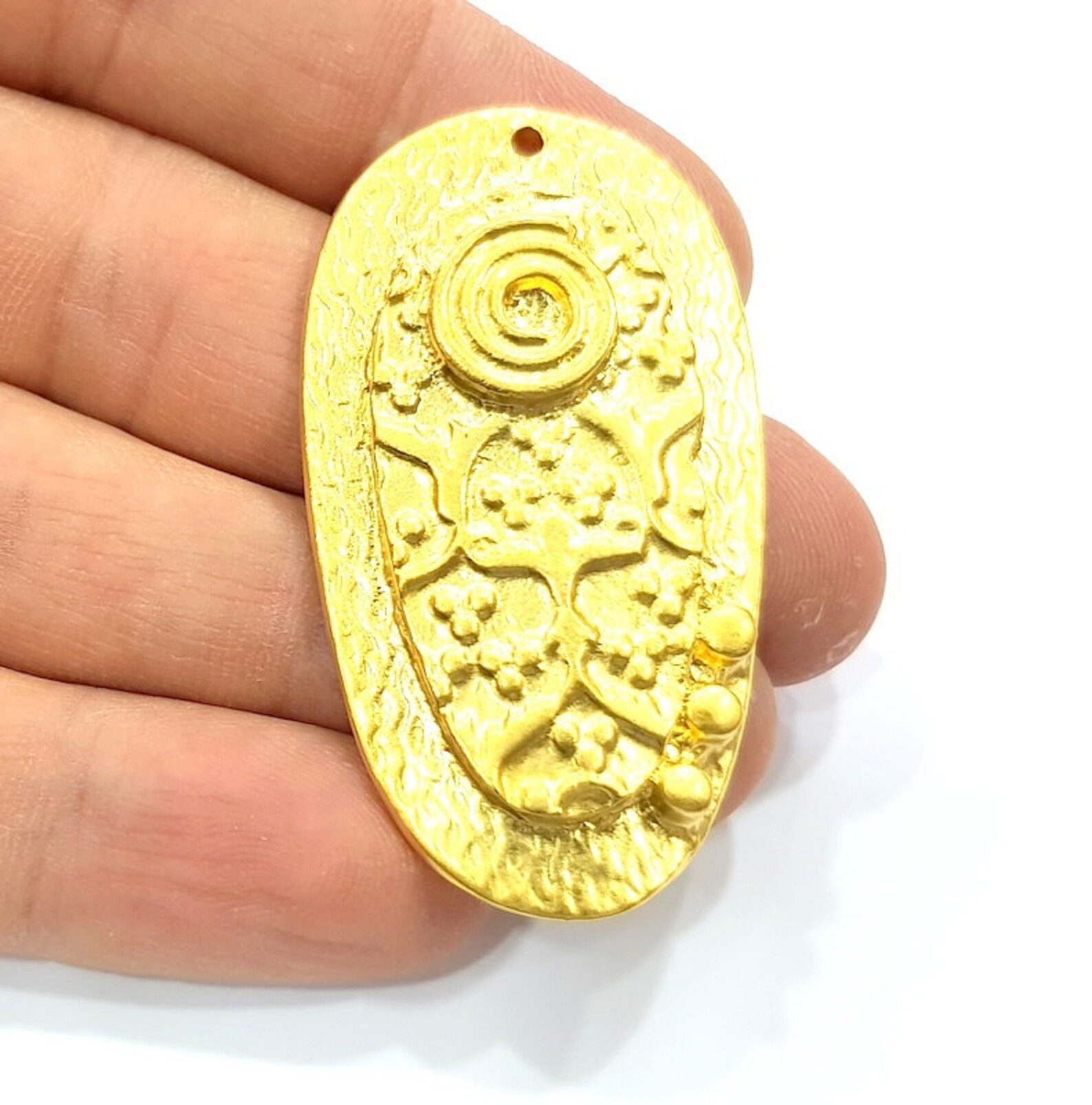 Gold Charm Gold Plated Charms 51x27mm G10017 Etsy