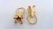 2 Cones Findings, Gold Plated Brass G13936 
