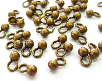 Antique Bronze Charm Antique Bronze Plated Charm (9x4mm) G8585