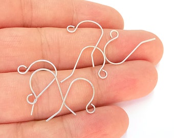 Earring Hook Antique Silver Plated Brass Earring Hook ,Findings G22392