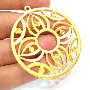 Gold Pendant Gold Plated Pendant (57mm)  G7242